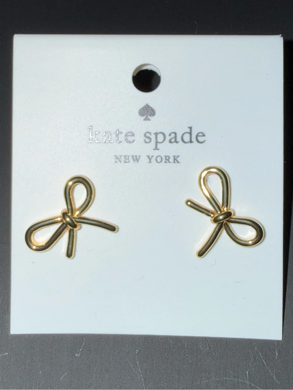 kate spade gold-tone floral knot stud earrings